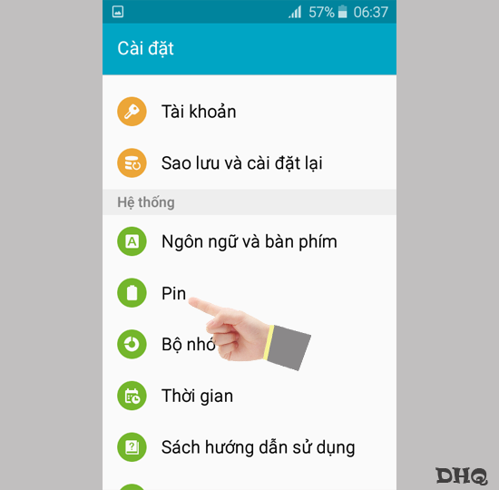 Chọn Pin
